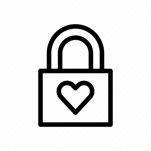 Lock, love, padlock, protection, secure, valentines day, wedding icon - Download on Iconfinder