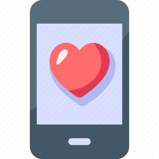 Love, romantic, valentines day, heart, smartphone, chatting, dating app icon - Download on Iconfinder