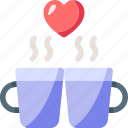 love, romantic, valentines day, heart, tea, tea cup