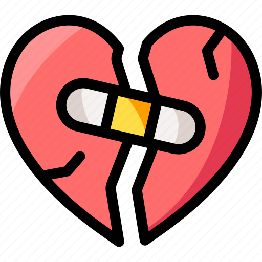 Love, romantic, valentines day, heart, broken, broken heart, feelings icon - Download on Iconfinder