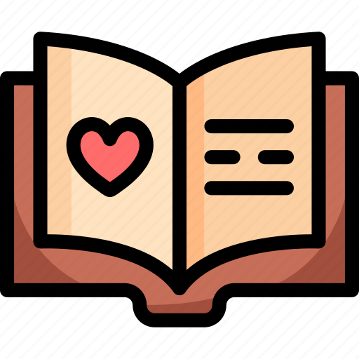 Love, romantic, valentines day, book, love story icon - Download on Iconfinder