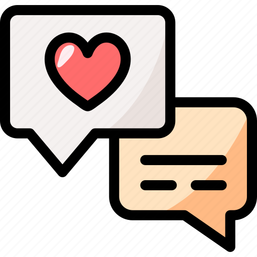 Love, romantic, valentines day, heart, chatting, chatting app, love message icon - Download on Iconfinder
