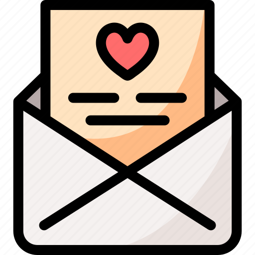 Love, romantic, valentines day, heart, love letter, letter, message icon - Download on Iconfinder