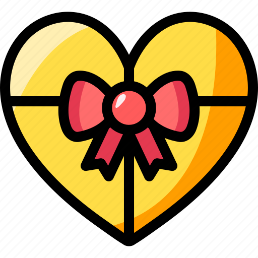 Love, romantic, valentines day, heart, gift box, gift present, sweets icon - Download on Iconfinder