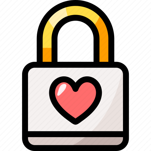 Love, romantic, valentines day, heart, lock, feelings, romance icon - Download on Iconfinder