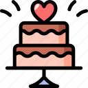 love, romantic, valentines day, heart, cake, bakery, sweet