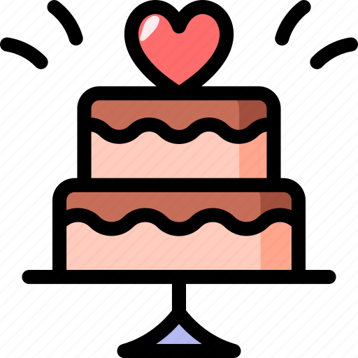 Love, romantic, valentines day, heart, cake, bakery, sweet icon - Download on Iconfinder