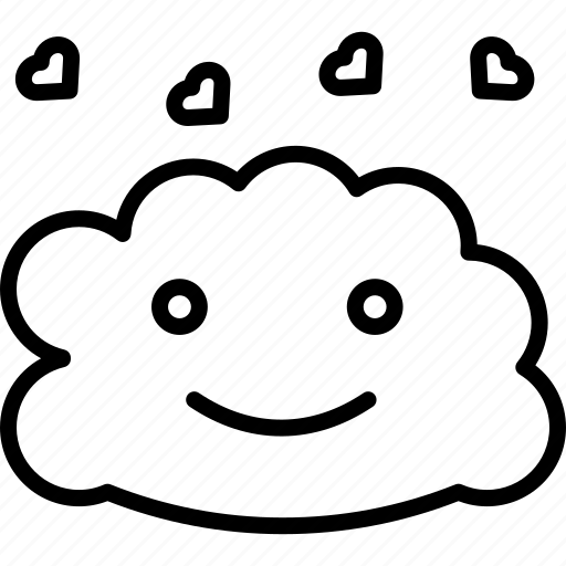 Love, cloud, valentine, weather, rain, romantic icon - Download on Iconfinder