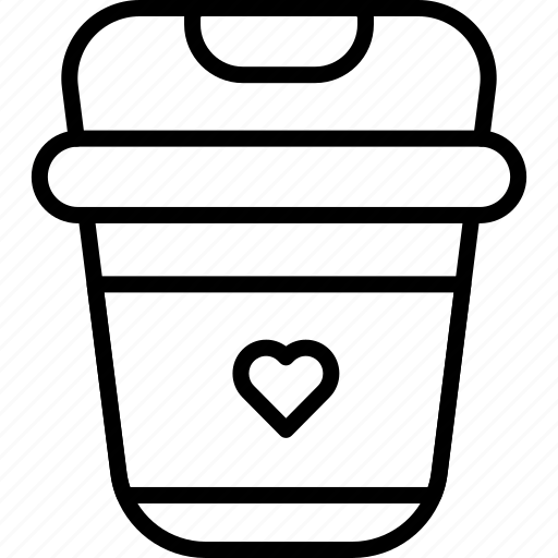 Coffee, drink, glass, valentine, love icon - Download on Iconfinder