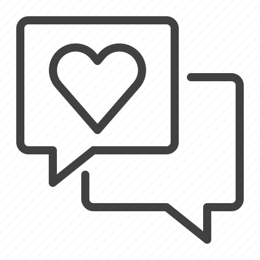 Chat, heart, love, message icon - Download on Iconfinder