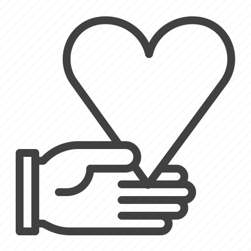 Heart, hand, love, valentine icon - Download on Iconfinder