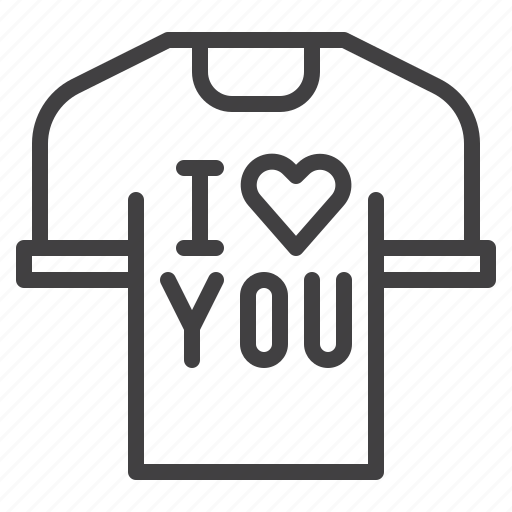 T, shirt, i, love, you icon - Download on Iconfinder