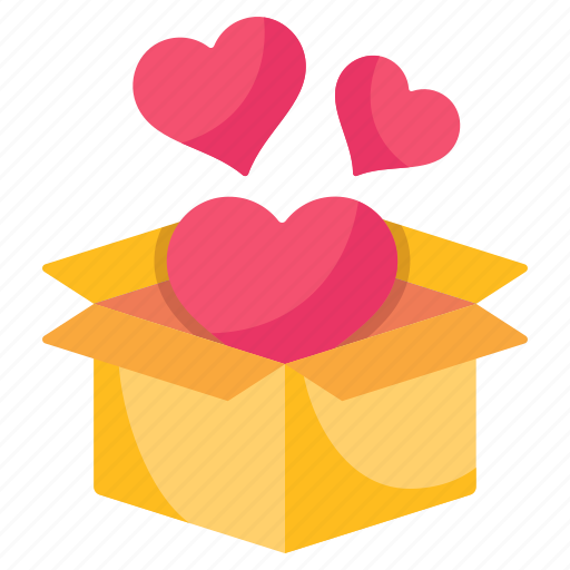 Love box, valentine box, gift, valentine surprise, romantic surprise icon - Download on Iconfinder