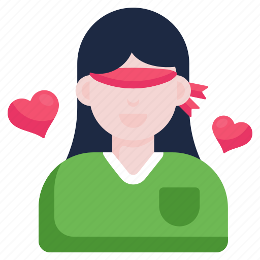 Blind love, passionate, lover, girl, affection icon - Download on Iconfinder