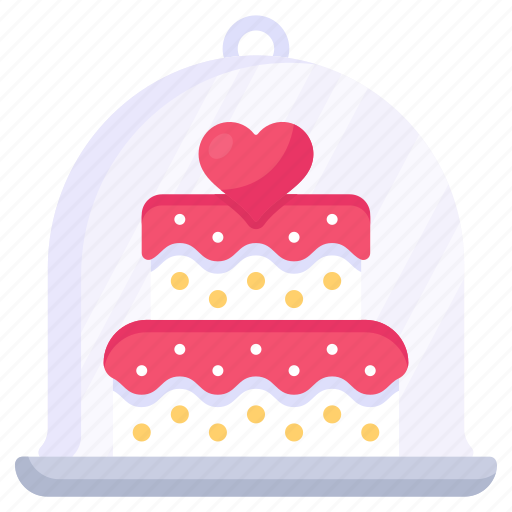Heart cake, confectionery, valentine cake, dessert, sweet icon - Download on Iconfinder