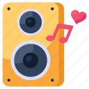 woofer, speaker, romantic music, romantic song, music box