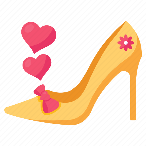 Ladies shoe, heel shoe, sandal, valentine shoe, footwear icon - Download on Iconfinder