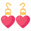 love earring, valentine earrings, heart earring, earrings, jewelry