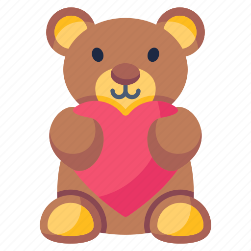 Soft toy, valentine toy, teddy bear, stuffed toy, toy icon - Download on Iconfinder