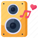 woofer, speaker, romantic music, romantic song, music box