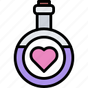 chemistry, flask, potion, love, valentines, holiday, heart, valentine