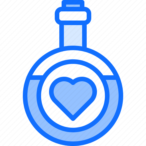 Chemistry, flask, potion, love, valentines, holiday, heart icon - Download on Iconfinder