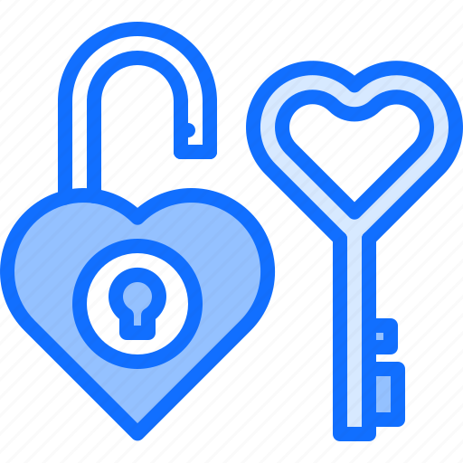 Key, lock, open, well, padlock, love, valentines icon - Download on Iconfinder