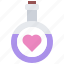 chemistry, flask, potion, love, valentines, holiday, heart, valentine 