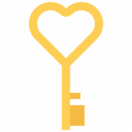 Key, lock, open, love, valentines, holiday, heart icon - Download on Iconfinder