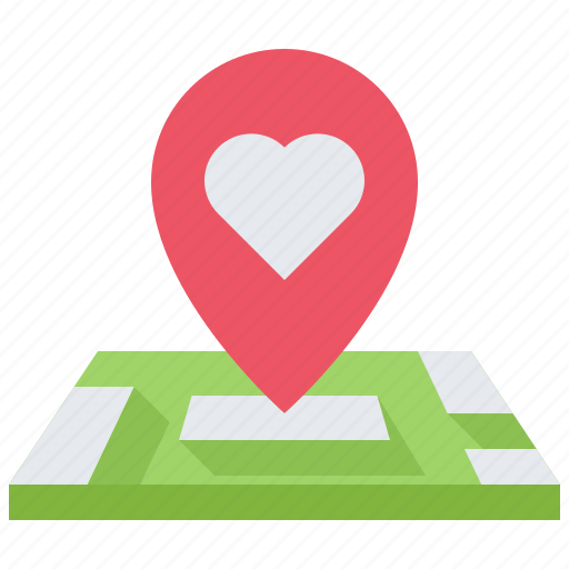 Map, location, pin, city, building, love, valentines icon - Download on Iconfinder