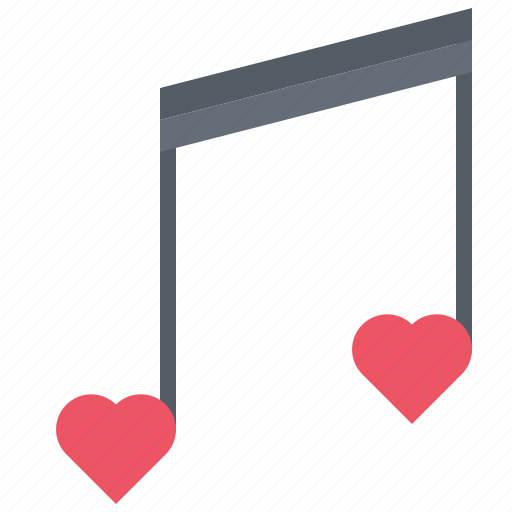 Music, note, sound, love, valentines, holiday, heart icon - Download on Iconfinder