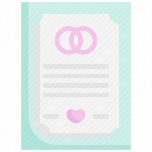 Wedding, contract, document, agreement, marriage icon - Download on Iconfinder