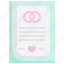 wedding, contract, document, agreement, marriage 
