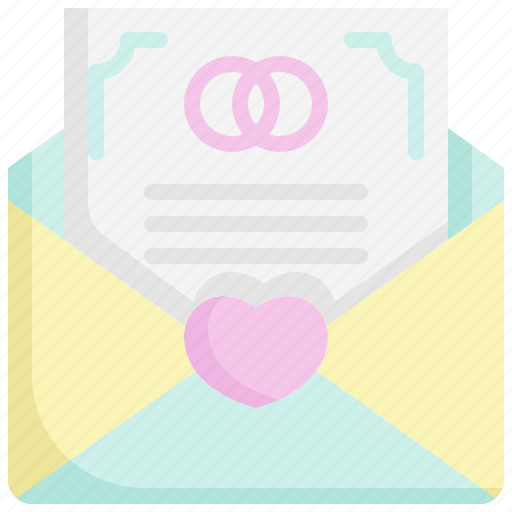 Wedding, wedding invitation, marriage, card, mail icon - Download on Iconfinder