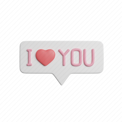 I, love, you, front, heart, couple, favorite 3D illustration - Download on Iconfinder