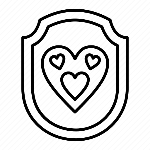 Shield, protection, heart, love, security, safety icon - Download on Iconfinder