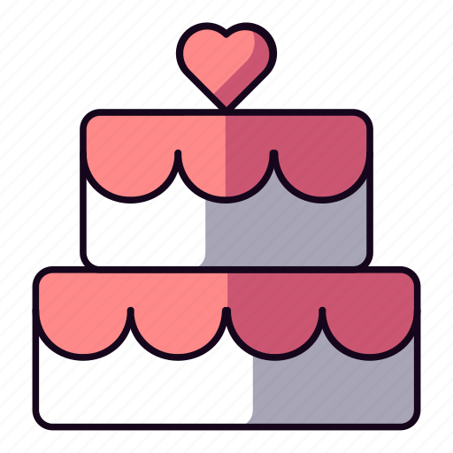 Cake, love, heart, wedding icon - Download on Iconfinder