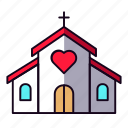 church, chapel, heart, love