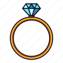 wedding, engagement, ring, diamond