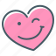 emoji, smile, heart, love 
