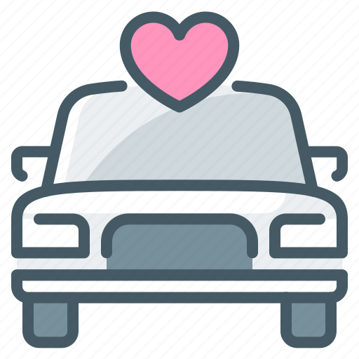 Car, limousine, heart, wedding, vehicle icon - Download on Iconfinder