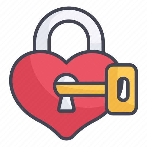 Heart, lock, wedding, shape icon - Download on Iconfinder