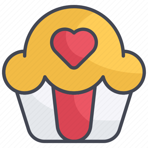 Dessert, sweet, cream, heart, closeup icon - Download on Iconfinder