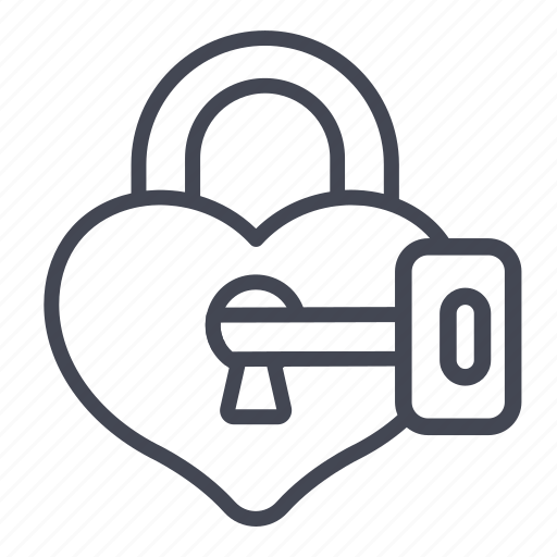 Heart, lock, wedding, shape icon - Download on Iconfinder