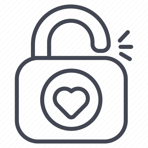 Happiness, security, romantic, padlock, valentine icon - Download on Iconfinder