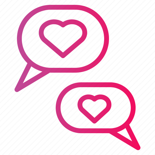 Bubble, chat, conversation, heart, love, speech icon - Download on Iconfinder