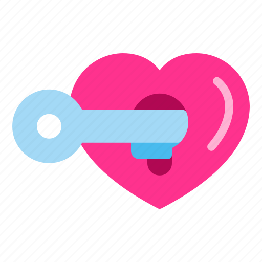 Heart, key, love, unlock, wedding icon - Download on Iconfinder