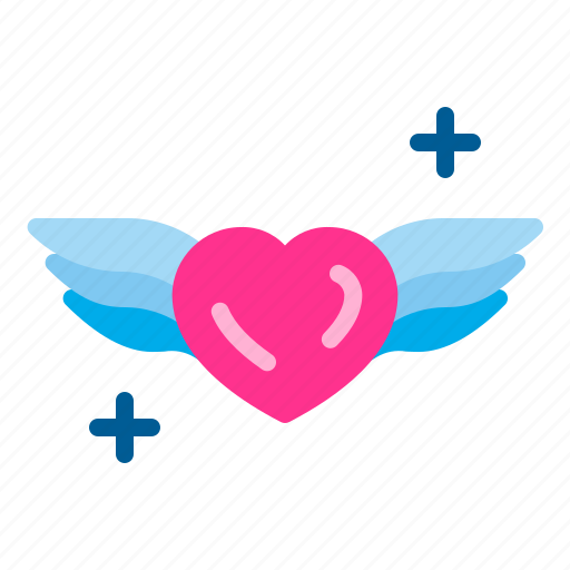 Flying, heart, love, wedding, wings icon - Download on Iconfinder