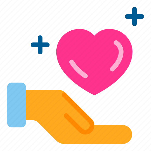 Giving, hand, heart, love, wedding icon - Download on Iconfinder