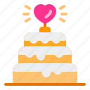 cake, heart, love, party, wedding